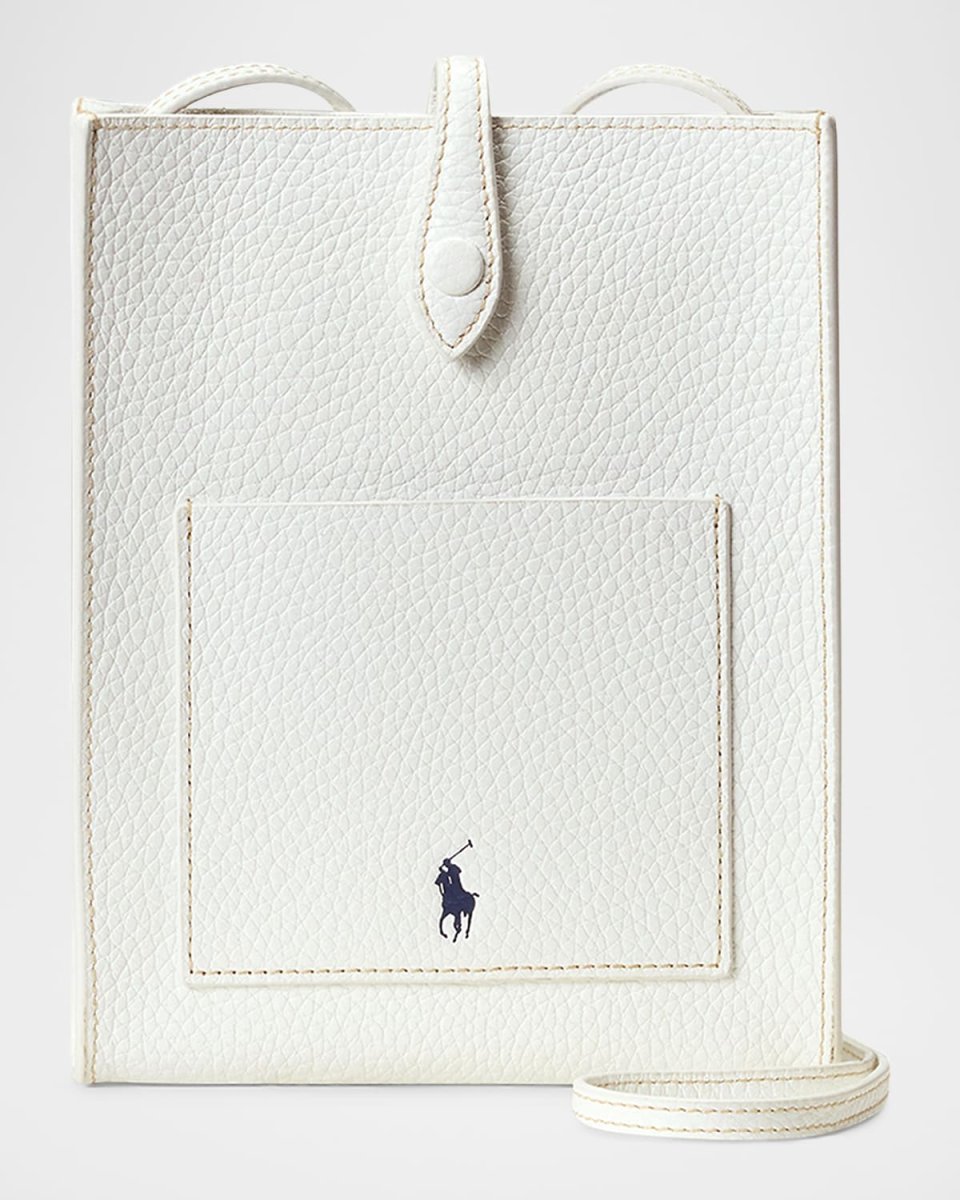 Polo Play Pebbled Leather Crossbody bAG